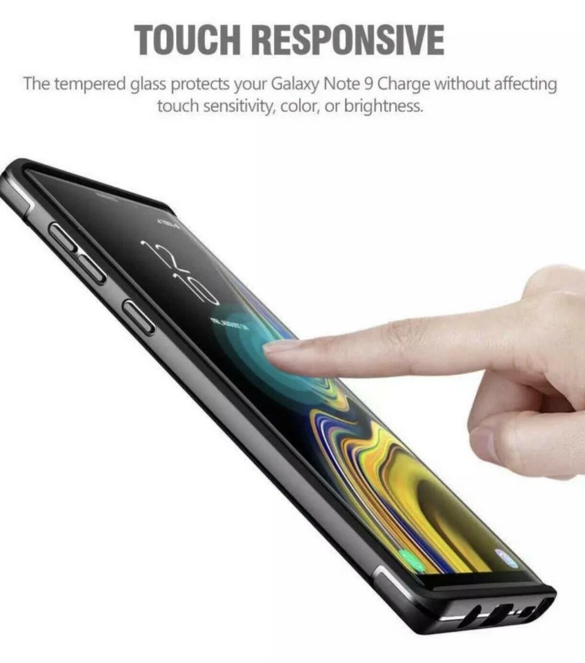 2 件三星 Galaxy Note 8 & Note 9 外壳友好钢化玻璃屏幕保护膜 — 第 3/4 张图片