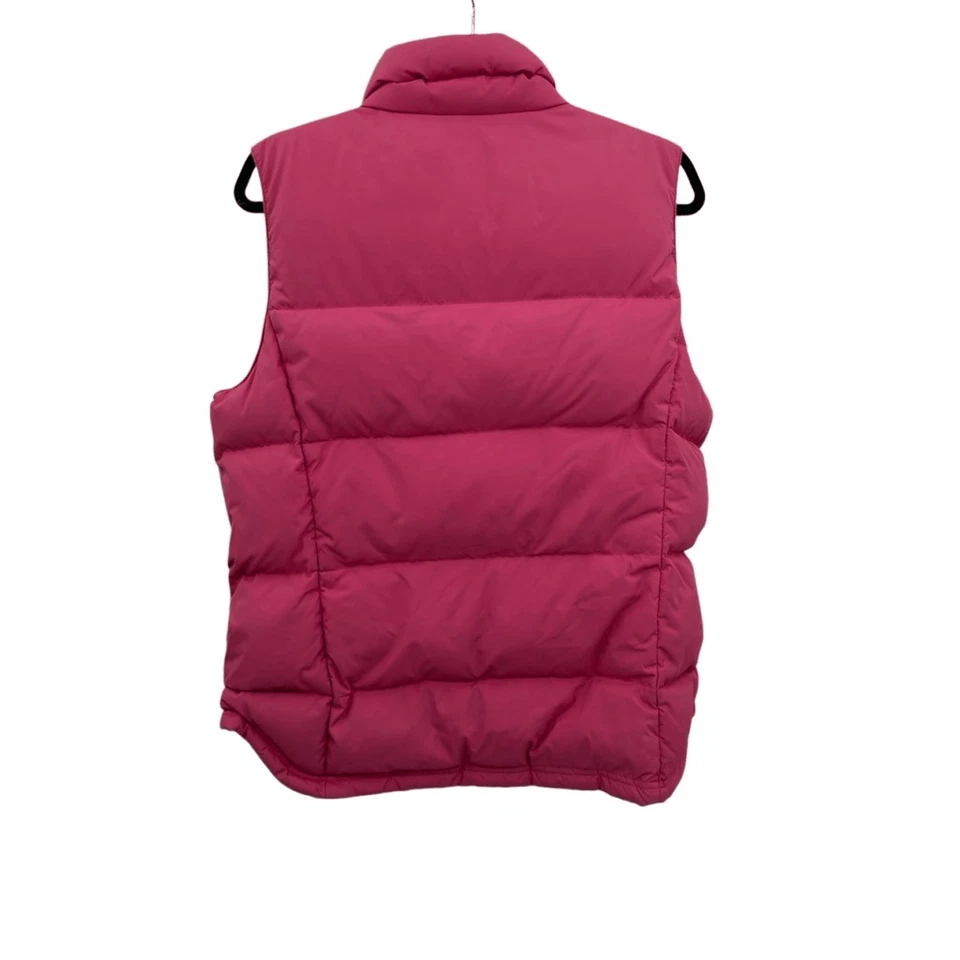J Crew Snap Button & Zip Insulated Gorpcore Down Filled Puffer Vest Pink Medium - Image 2 of 4