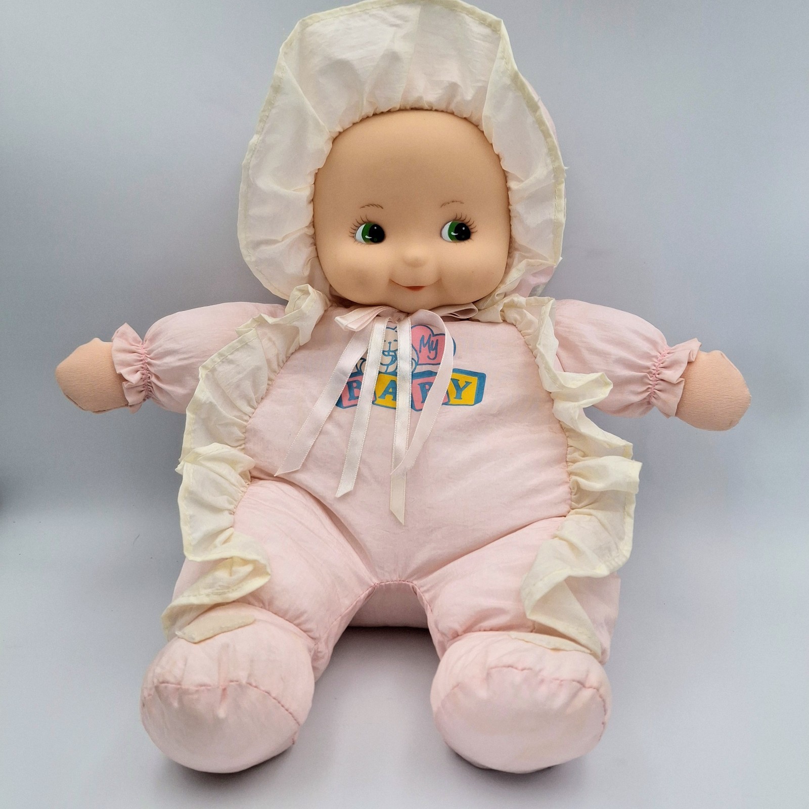 Nylon Dandee Soft VTG Expressions My First Baby Doll Rattle 