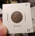 1866 Indian Head Cent Penny.