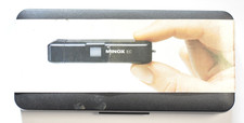 Minox EC subminiature camera w/FE4 flashcube unit, chain strap, inst. packing