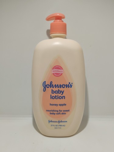 Vintage 2011 Johnson's Baby Lotion Honey Apple 27oz Original Formula ~80% Full