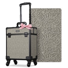 Byootique Rolling Makeup Train Case Cosmetic Trolley Organizer Rococo GainsBoro