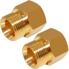 Pressure Washer Coupler M22 15mm Male Thread to M22 14mm Female Fitting Hose ...