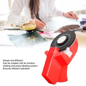 (Rouge) Imprimante d'étiquettes d'emboîtement efficace de machine