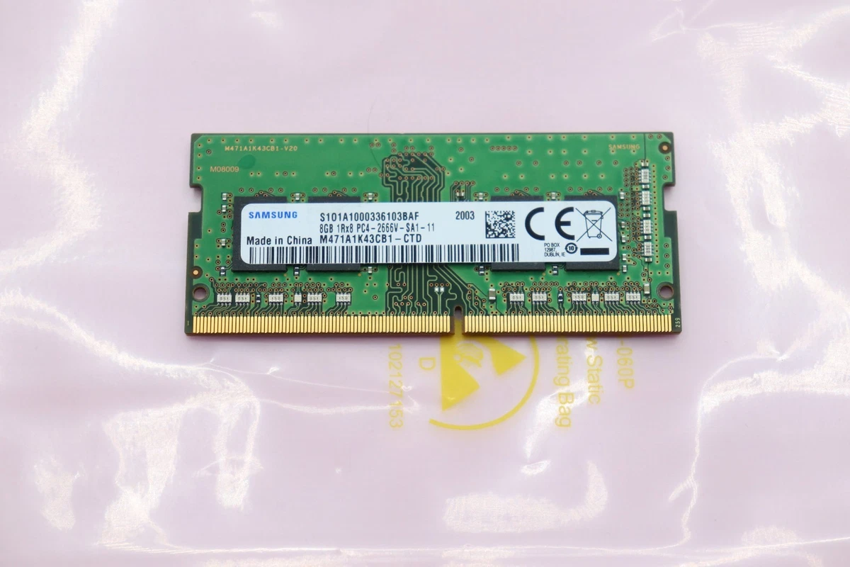 Samsung PC4-21300 (DDR4-2666) Bus Speed Computer RAM 8 GB Capacity