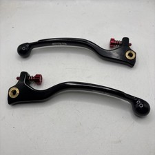 SRP braketec  AJP Trials Long Brake & Clutch Lever Black Set (black & Red)
