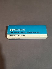 Vintage Midland 22-245 Wireles Microphone Mic, Great Condition in Original Box.