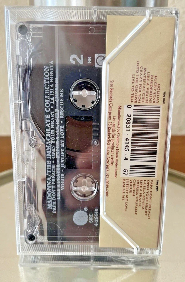 Madonna - Immaculate Collection - Cassette Compilation 1990 Sire Records SEALED - Image 2 of 4
