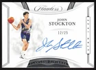 2019-20 Panini Flawless Finishes 12/25 John Stockton Auto #FIN-STO R6220J