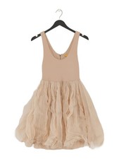 Alice + Olivia Skater Midi Dress XS in Tan