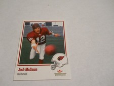 JOSH MCCOWN ROOKIE CARD ARIZONA CARDINALS 2002 FLEER THROWBACKS. rookie card picture