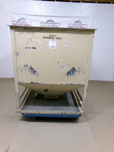 Bulk Material Hopper Steel Bin 47"x47"x54" with material gate