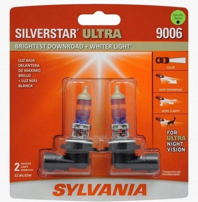 Sylvania 9006 Silverstar ULTRA Halogen Headlight Bulbs 2 Pack - FACTORY SEALED