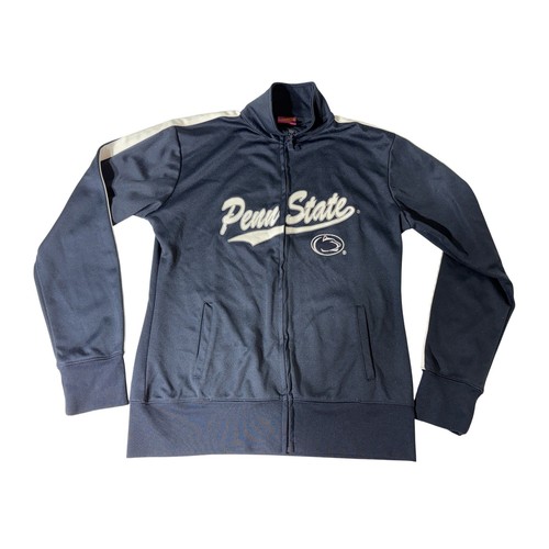 Campus Heritage Penn State Nittany Lions Track Jacket Navy Blue White Mens Large