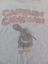 Vintage Hanna Barbera Captain Caveman T Shirt XL Fruit of the Loom Double Stitch