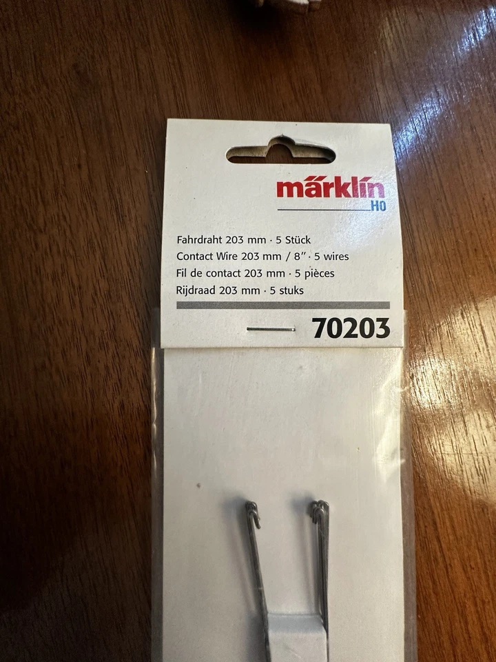 CABLE DE CONTACTO MARKLIN HO 70203 -5 piezas/PACK Foto 2 de 3