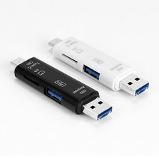 3in1 USB 3.0 Type-C Micro USB Combo SD TF Memory Sync Card Reader OTG Adapter