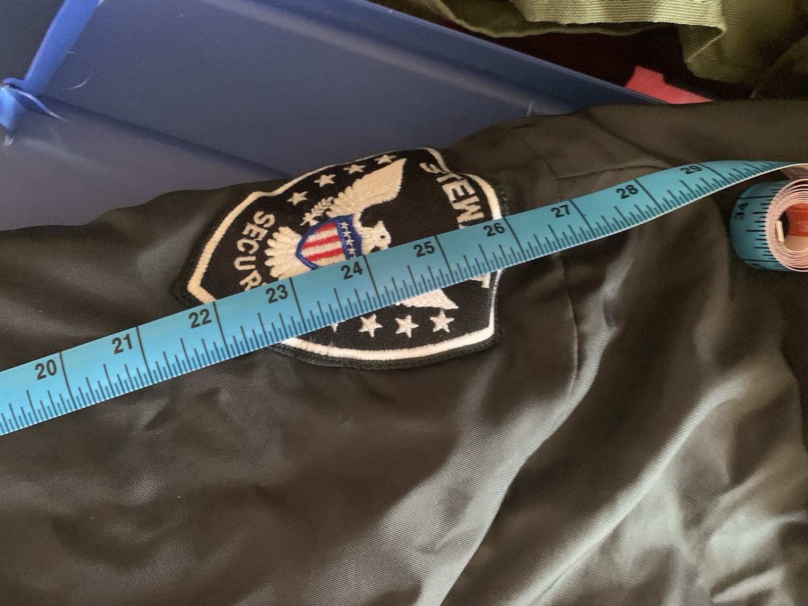 black Security Stop nylon security bomber jacket … - image 14