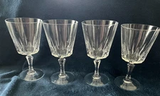 Set of 4 Cristal d’Arques Versailles Crystal 6 5/8" Water/Wine Goblet, 10 Ounces
