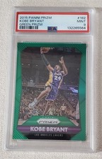 KOBE BRYANT 2015-16 PANINI PRIZM #182 GREEN Prizm LOS ANGELES LAKERS PSA 9 MINT