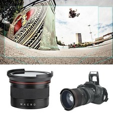 58MM 0.35X Fisheye Weitwinkel Makro Objektiv für Canon EOS 80D SLR DSLR Kamera