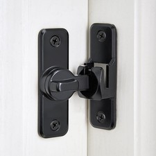 Black Enhanced Security Flip Latch Lock Heavy Duty 90/180 Degree Latch