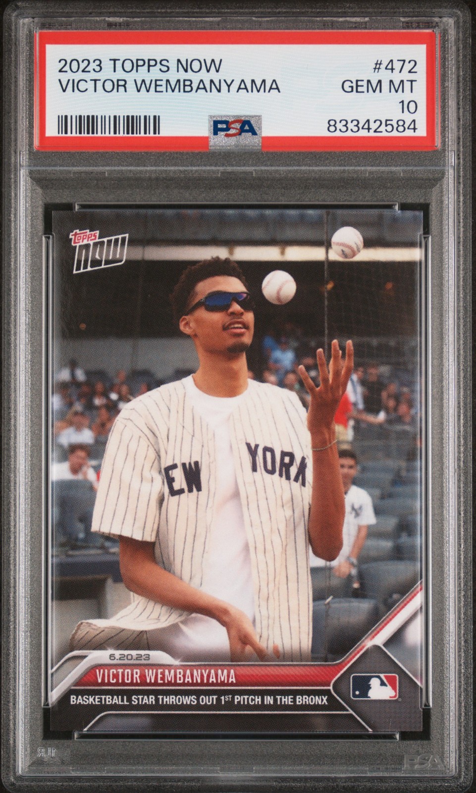 2023 Topps Now Victor Wembanyama #472 PSA 10