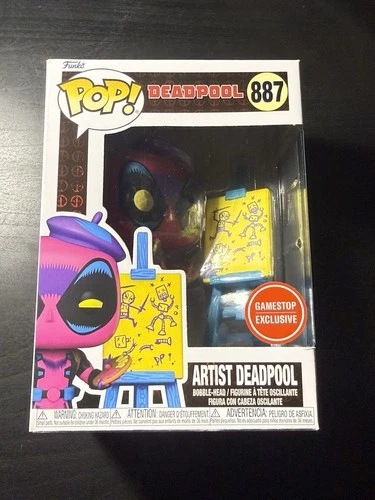 Funko Pop! Deadpool Artist Deadpool Marvel Gamestop EXCLUSIVE #887