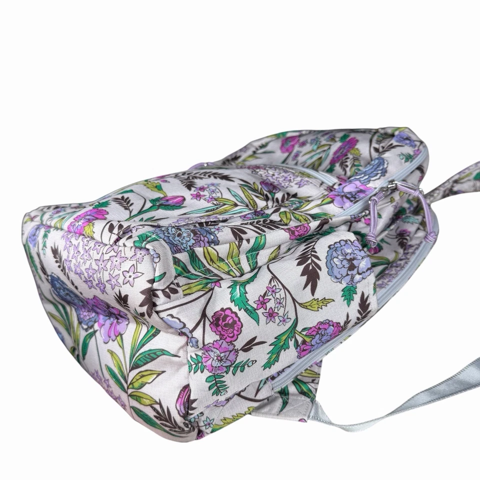 Vera Bradley Lighten Up Grand Large Backpack - Lavender Botanical - Image 4 of 4