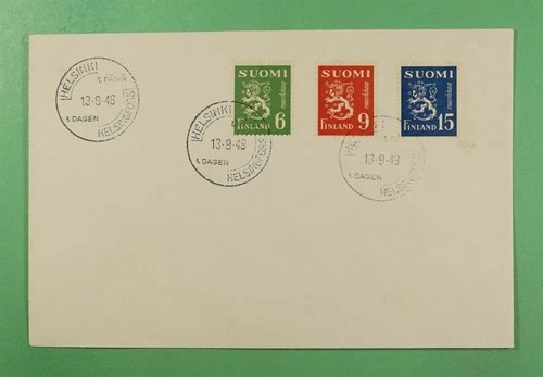 DR WHO 1948 FINLAND FDC COMBO R42662
