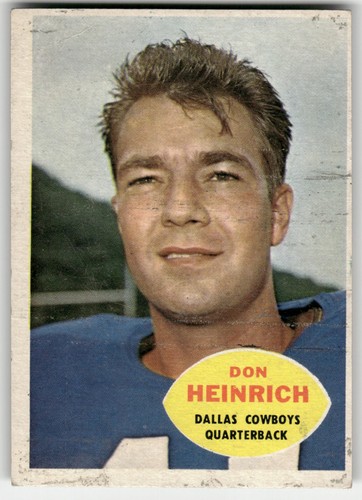Don Heinrich #32 1960 Topps card