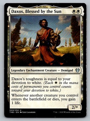 Daxos, Blessed by the Sun 9 Uncommon Theros Beyond Death Magic: The Gathering LP