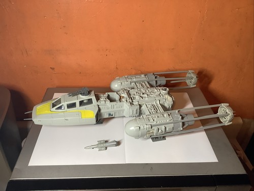 Y-Wing Fighter Star Wars ROTJ 1983 Kenner veicolo d'epoca 100% completo FUNZIONANTE - Foto 2 di 13