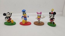 Vintage Lot 4 MICKEY MOUSE Disney World PVC TOY Playset Figure 2 1/2" FIGURINE