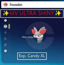 Pokemon Legends ZA ✨ 6IV Shiny Alpha Fennekin ✨Fast 🚀