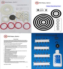 1972 Gottlieb King Kool Pinball Tune-up Kit - Includes Rubber Ring Kit!