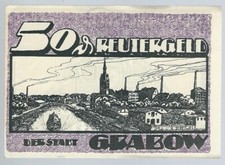 Notgeld - Grabow - Reutergeld - Stadt Grabow - 50 Pfennig - 1921