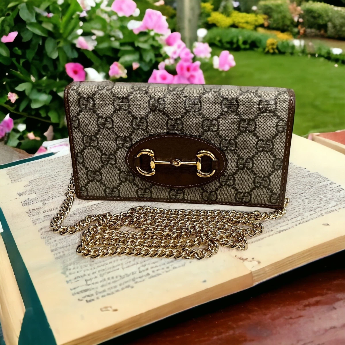 Gucci Horsebit 1955 wallet with chain