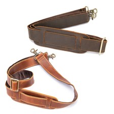 For Briefcase Luggage Messenger Bag Genuine Leather Replacement Shoulder Strap 