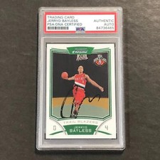2008-09 Bowman Chrome #121 Jerryd Bayless Signed Card AUTO PSA Slabbed Trail Bla