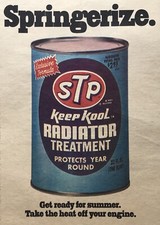 1971 STP Keep Kool Radiator Treatment Take The Heat Off Your Engine Newsprint Ad