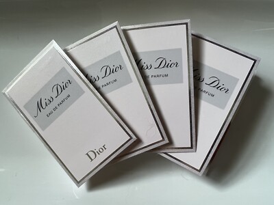 NEW Lot Of 4 Miss Dior Eau De Parfum Sample Spray Vial - 1 Ml / 0.03 Oz.