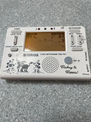 YAMAHA TDM-700 Disney Tuner Metronome Mickey & Minnie Edition TDM-700DMN5 White - Photo 1/2