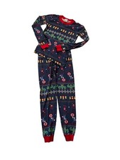 HANNA ANDERSSON x Marvel Comics Avengers Fair Isle Kids Pajamas Long Johns Sz 12