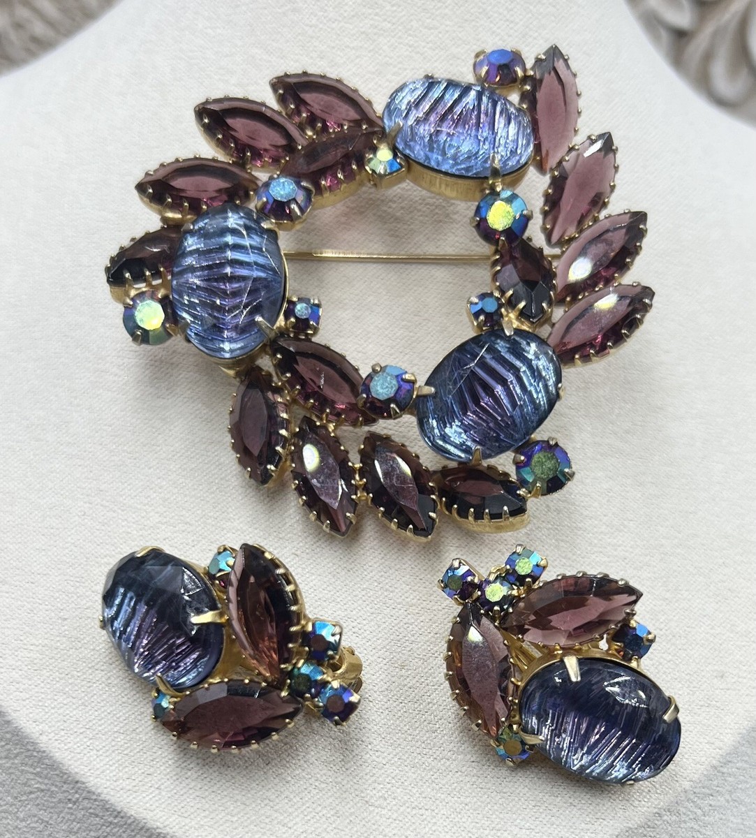 Vintage Jewelry The Art Of Juliana Jewelry Juliana Brooch Earrings