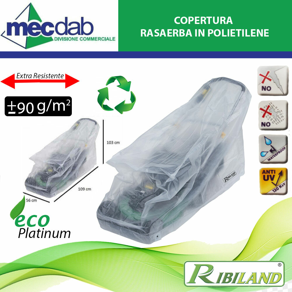 Telo Copertura Rasaerba in Polietilene - 103 x 109 x 56 cm Ribimex