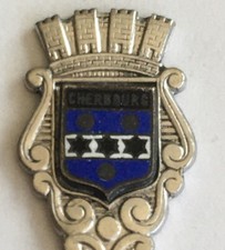 Vintage Souvenir Spoon Collectible Cherbourg France