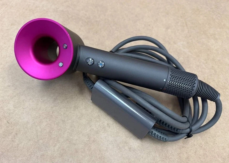 Secador de pelo supersónico Dyson 100 % genuino gris fucsia HD07 Foto 2 de 4