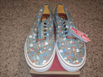 Vans Disney Pixar Toy Story Woody Authentic Denim Shoes Sneakers Men\'s US 9 Vans x Toy Story Authentic Woody Print Denim Pixar 4  main image 4